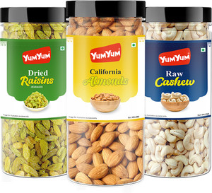YUM Dry Fruits Combo Badam Kaju Kishmish - Image 6