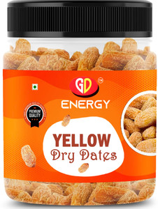 Gd Energy Yellow Dry Dates 500g | Peela Sukha Khajoor | Dry Chuhara | Pili Kharak Dry Dates