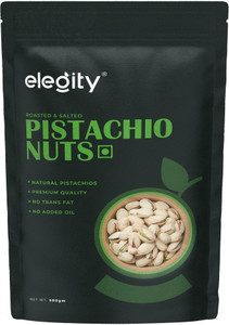 Elegity Salted Pistachios - Pouch (500 gm) | Namkeen Pista Dry Fruit Pistachios
