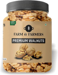 Farm & Farmers Premium Walnuts Without Shell Kernels Akhrot Giri-100GM Walnuts