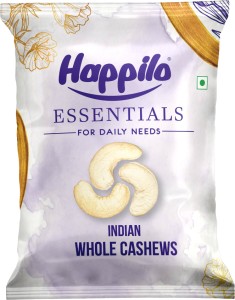 Happilo Essentials Popular Whole W400, Healthy Snack Cashews