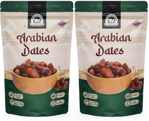 वंडरलैंड फूड्स प्रीमियम अरेबियन डेट्स 1केजी | सॉफ्ट एन्ड चुई टेक्स्चर खजूर | वेट खजूर डेट्स