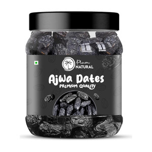 Plum Natural Premium Saudi Ajwa Dates| Khajur| Ajwa Khajoor Soft Dry Fruit Ramzan Dates