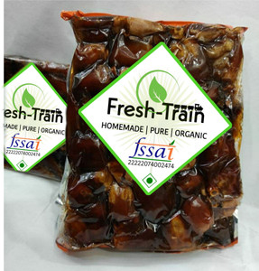 FreshTrain Khajur With Seed | Dried Dates [1kg] Soft Khajoor [Vacume Pack] Dates