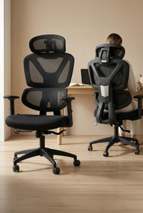 Drogo Ergonomic Office Chair for Work from Home Computer Chair with Lumbar Support 3D Mesh Office Adjustable Arm Chair