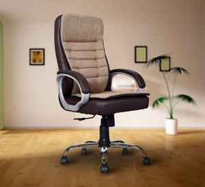 MRC Executive Chairs Mazejute Ergonomic High Back Office Chair With Lumber Support, Sweat free fabric Jute, Leatherette Office Executive Chair