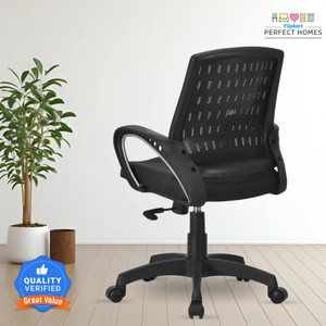 Flipkart Perfect Homes Neuvo Mid Back Chair | Ergonomic Office, Study, Revolving, Computer Chair Mesh Office Adjustable Arm Chair