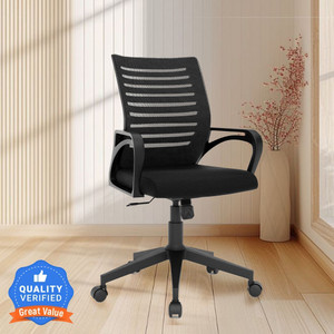 CRATVZ Oaker Ergonomic, Home Desk Office Fabric Office Arm Chair