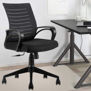 MAESTRO Home & Office Mesh Chair with Fixed Handles - Comfortable Desk Fabric Office Adjustable Arm Chair