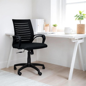 MAESTRO Ergonomic Office Chair, Office Chairs for Home & Office with 2 Year Warranty Fabric Office Arm Chair