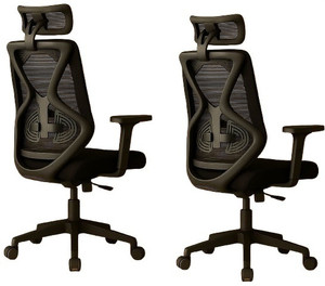 Oakcraft Hurricane Combo High Back Ergonomic Chair Mesh Office Adjustable Arm Chair