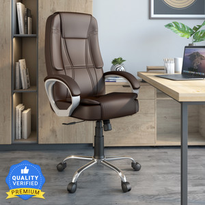 Nilkamal Kyoto Leatherette Office Adjustable Arm Chair