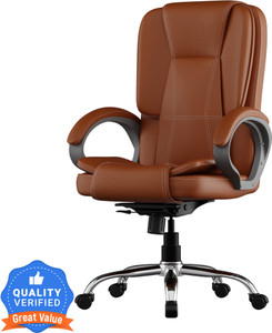 FUGO Chair, Office Chair, Study Chair , Tilt Lock with 3 Years Warranty Leather Office Arm Chair