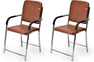 NEW GOYAL FURNITURE Comfortable Chair For work from Home Hotel Restaurant Cafe Leatherette Office Visitor Chair