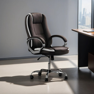 Palarial Deluxe High-Back Executive Leather Office Chair with Adjustable Height Leatherette Office Executive Chair