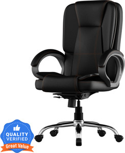 FUGO Chair, Office Chair, Study Chair , Tilt Lock with 3 Years Warranty Leather Office Arm Chair