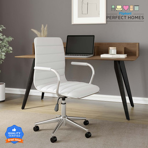 Flipkart Perfect Homes Leatherette Office Adjustable Arm Chair
