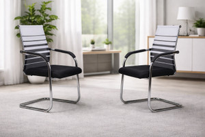 OAK and AURA Premium Mesh Back Office Chair for Home, Office, Staff & Waiting Area Fabric Office Arm Chair