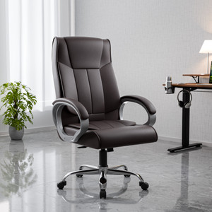 GREEN SOUL Kiev Orthopedic Office Chair | Ergonomic Design with Rocking Function Leatherette Office Adjustable Arm Chair