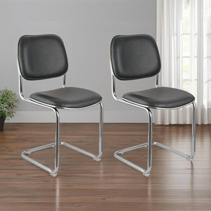 RW REST WELL S-Model Chrome Cotton Office Visitor Chair