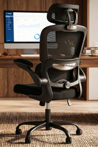 Drogo Ergonomic Office Chair for Work from Home Computer Chair with Lumbar Support Mesh Office Adjustable Arm Chair