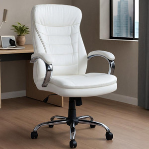 MRC Executive Chairs MRC Majesty HB Ergonomic Boss Chair with Recline Tilt Lock & Chrome Bae Leatherette Office Executive Chair