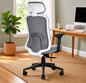 ASTRIDE Mavic BIS Certified High Back Ergonomic Office Chair|2D Soft Armrest Mesh Office Adjustable Arm Chair