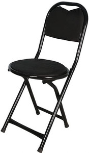 VD Creative Folding Stool Chair with Foot Rest for Home & Kitchen/Restaurant/Outdoor Chair, Cotton Study Folding Chair