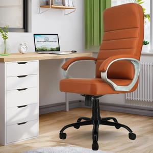 Newturn ROLEX orthopeadic Leather Boss Revolving office Leather Office Adjustable Arm Chair
