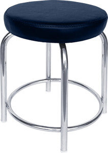 RW REST WELL Stylo Multipurpose Stool For Home/Clicnic/Salon|Round Padded Seat Metal Stool| Leatherette Office Conference Chair