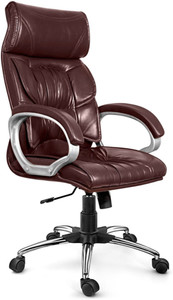 Oakcraft Luxury HIGH Back Leatherette Office with Steel Base and Warranty Leatherette Office Executive Chair
