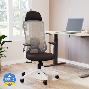 CARLTON LONDON ErgoSmart Fabric, Mesh Office Adjustable Arm Chair... more