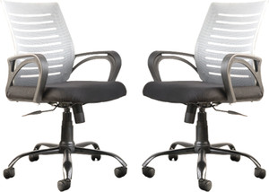 IAFA Diego Mid Back Ergonomic Office Chair Heavy Duty Black Metal Base 2 yr Warranty Mesh Office Arm Chair