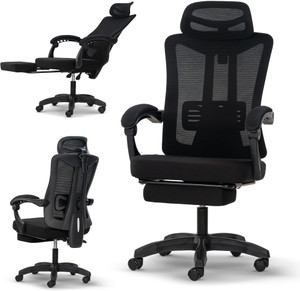 Drogo Ergonomic Office Chair for Work from Home Computer With Armrest,2D Headrest Mesh Office Executive Chair