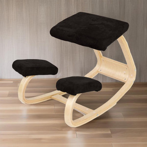Make My Chairs ?Ergo Kneeling Yoga Meditation Chair with High Cushion Home Office Fabric Office Arm Chair