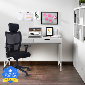 KVS INDIA SILVERLINE High Back Ergonomic|Home, Office Mesh Mesh Office Adjustable Arm Chair