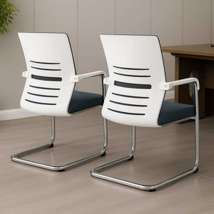 Pistevo Office Study Computer Library Visitor Chair with Arm Rest Mesh Office Arm Chair