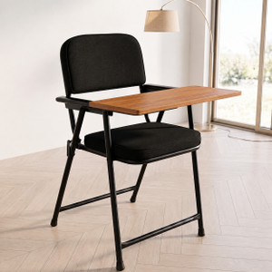 FURNIMAX Folding study chair | chair with pad black Fabric Study Folding Chair