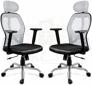 Oakcraft Mesh Office Adjustable Arm Chair