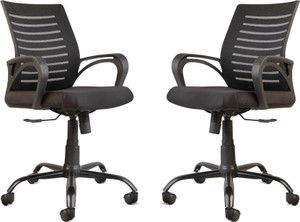 IAFA Diego Mid Back Ergonomic Office Chair, Black - Image 4