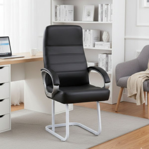 CLASSELA Rolex High back Premium office visitor / waiting / client chair & 1 yrs wrty Synthetic Office Conference Chair