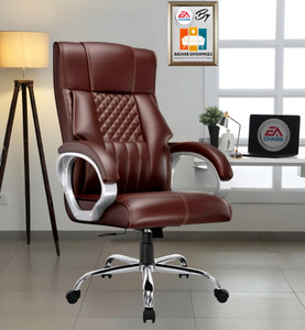 AASHRA ENTERPRISES E.A Space The Luxury G_63, Black High Back Premium Revolving Chair. Leatherette Office Arm Chair
