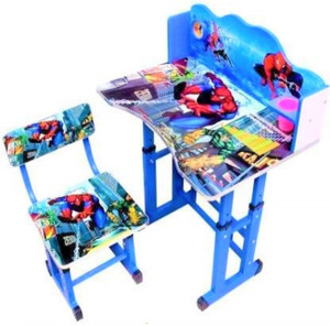 Puci Baby Desk /Kids study Table chair Premium cartoon printed height adjustable Plastic Study Table