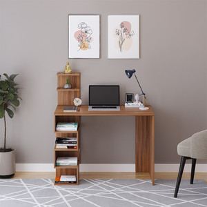 FURNEASER Edward Big Size Computer & Gaming Table Desk, Laptop, WFH Table, Engineered Wood Study Table