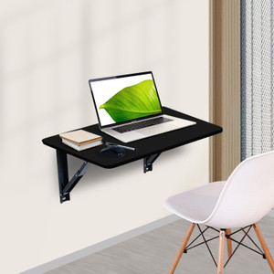 wow craft Folding Round Cornered Wall Mounted Engineered Wood Study Table