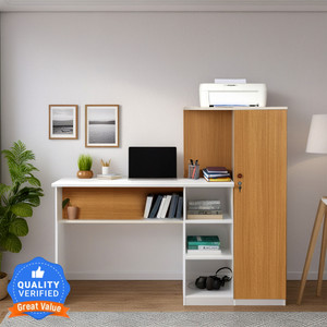 Trevi Krystal Study Engineered Wood Office Table