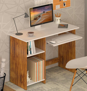Callas | Computer Desk with Keyboard Tray – Small Modern Writing Desk ...