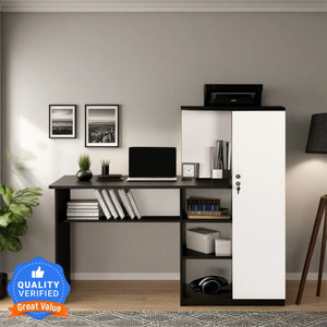 Trevi Krystal Study Engineered Wood Office Table