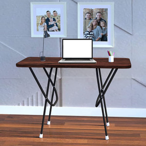 VIKUFURN Foldable Office table laptop desk Engineered Wood Multipurpose Table