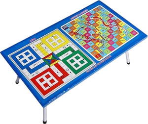 BK Products BIG SIZE BLUE LUDO TABLE Metal Study Table